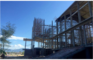 THI CÔNG HOÀN THIỆN NHÀ THỜ GIÁO SỨ XUÂN HOÀ - QUẢNG BÌNH