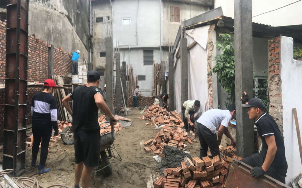 giá nhân công xây dựng biệt thự