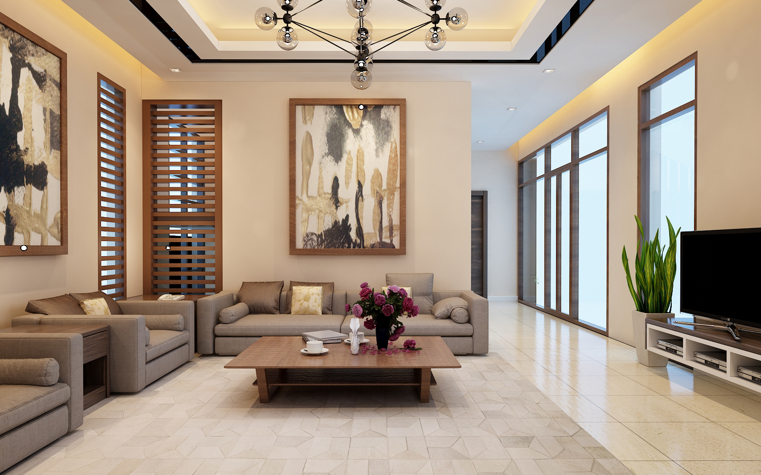 quy trình thi công nội thất biệt thự