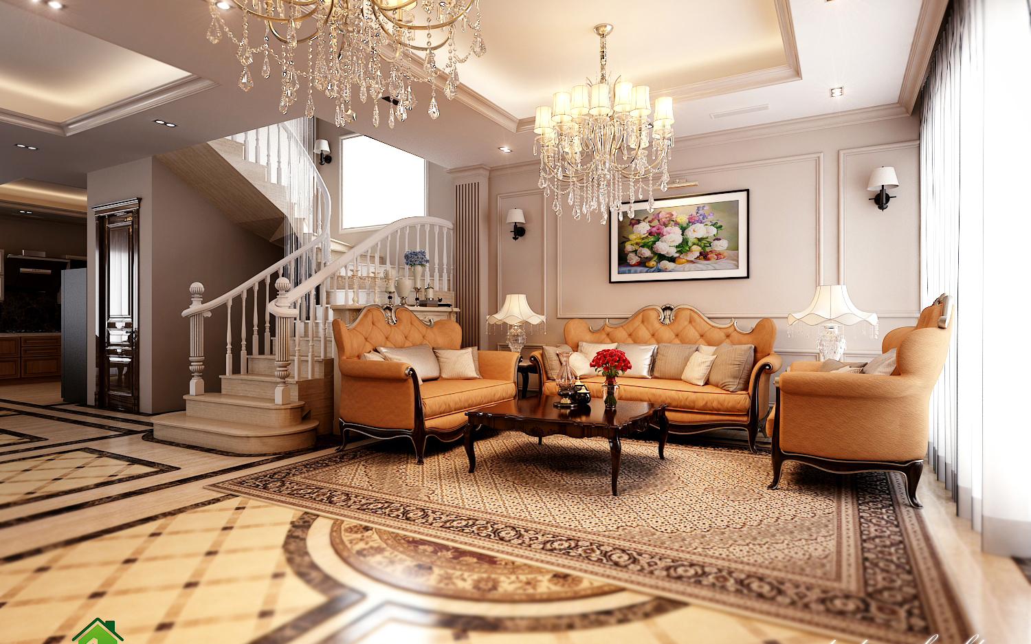 quy trình thi công nội thất biệt thự