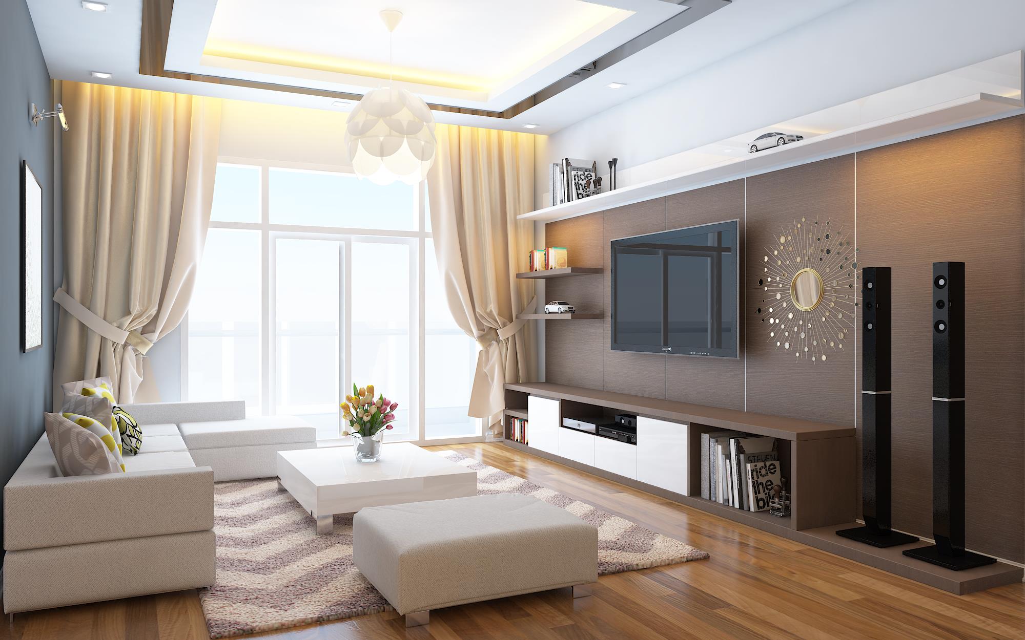 Mẫu diện tích phòng khách cho nhà chung cư