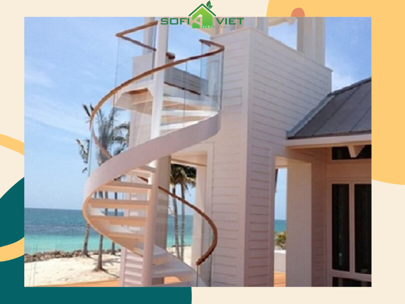 Mẫu thiết kế cầu thang ngoài trời số 4 Mẫu thiết kế cầu thang ngoài trời số 4