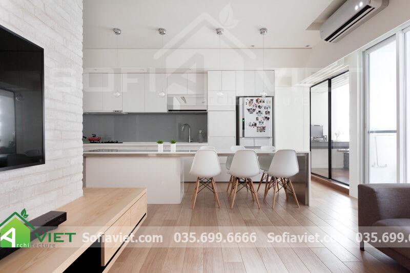 Thiết kế nội thất với không gian rộng mang lại cảm giác thoải mái, thư thái