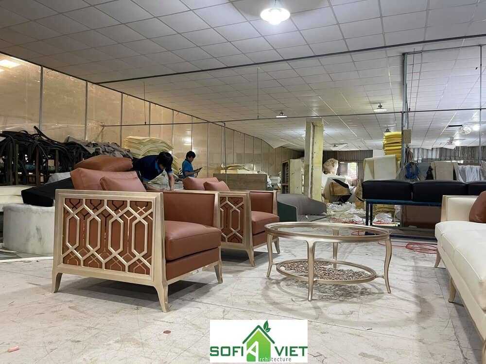 tìm hiểu xưởng sản xuất nội thất cao cấp sofia việt