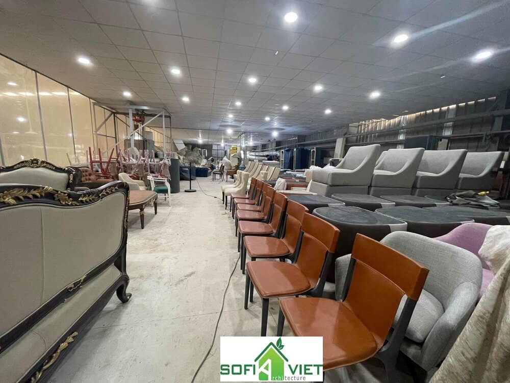 thăm xưởng sản xuất nội thất cao cấp của sofia việt